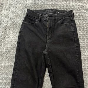 American eagle size 4 regular black high rise curvy jegging